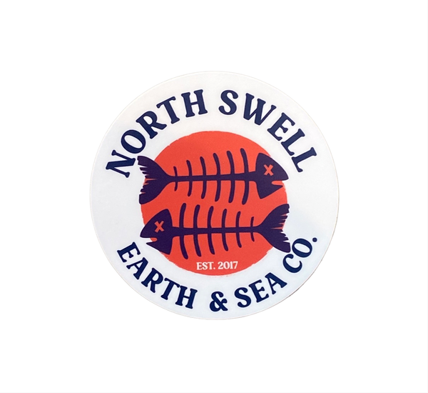 North Swell Die Cut Stickers