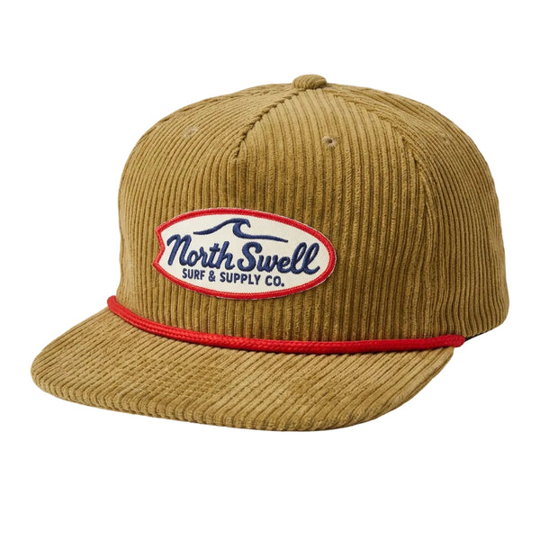 Light Olive Corduroy North Swell Surf Board Patch Hat