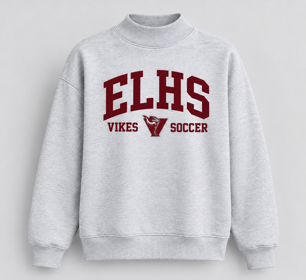 ELHS Vikes Soccer Mockneck Crew