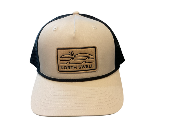Tan Leather North Swell Patch Trucker Hat