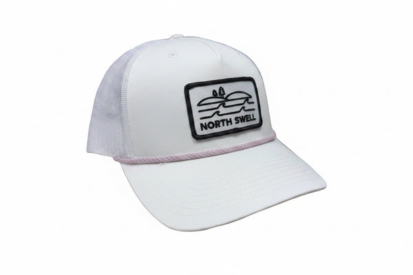 North Swell Patch White Trucker Hat