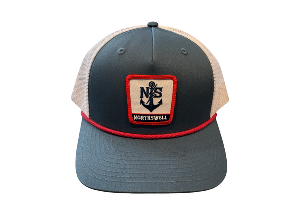 Navy NS Anchor Patch Trucker Hat