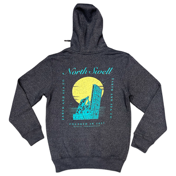 Drawbridge Knit Hoodie Back Print
