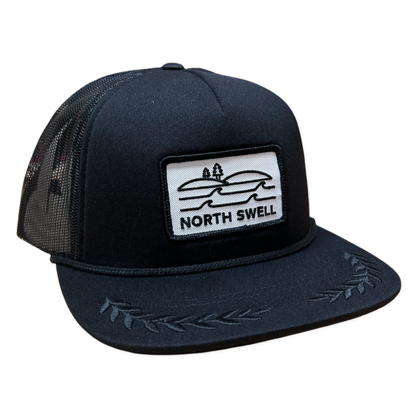 Black Captain North Swell Patch Hat