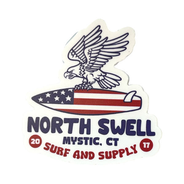 North Swell Die Cut Stickers