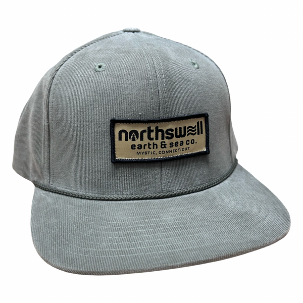 Olive North Swell Logo Corduroy Hat