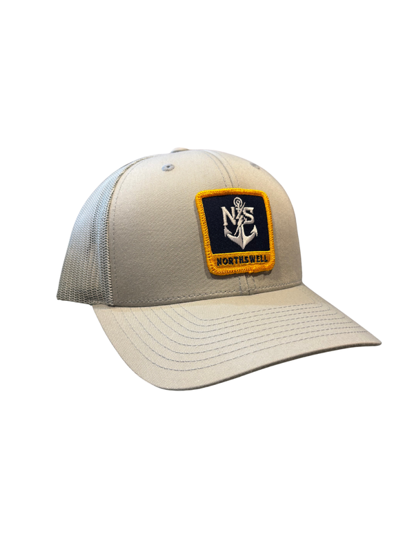 Teal NS Anchor Patch Trucker Hat