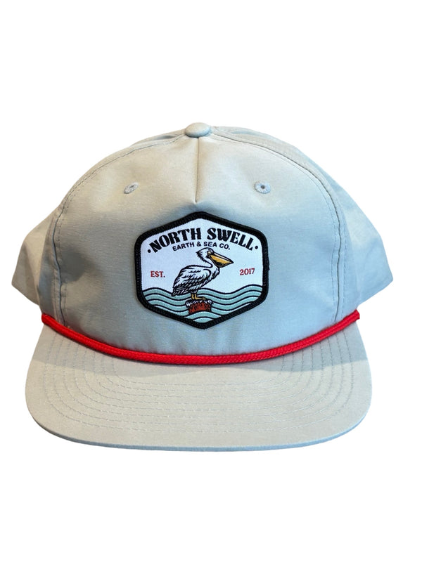 Sage Grandpa Hat with Bird Patch