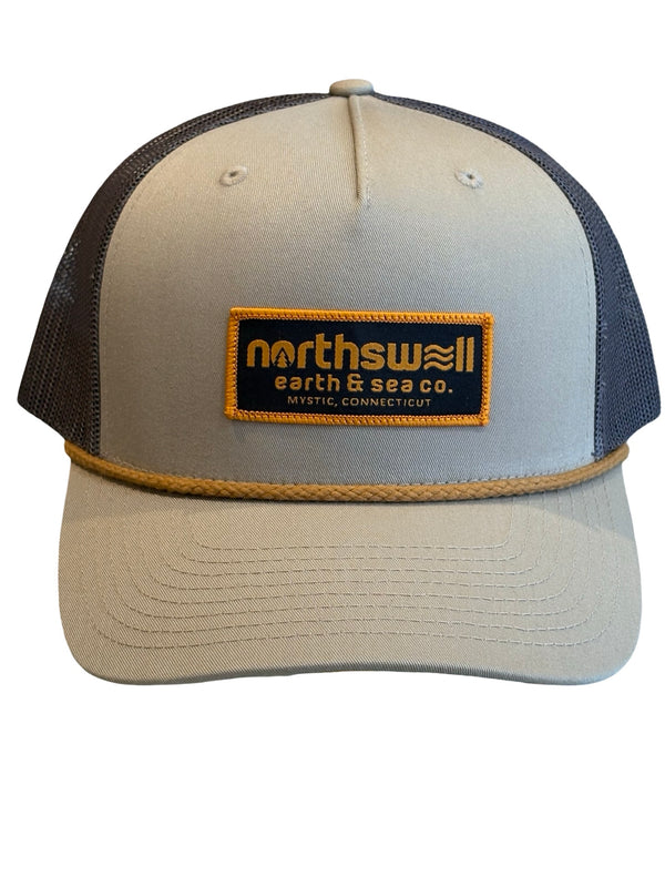 Beige North Swell Logo Patch Trucker Hat