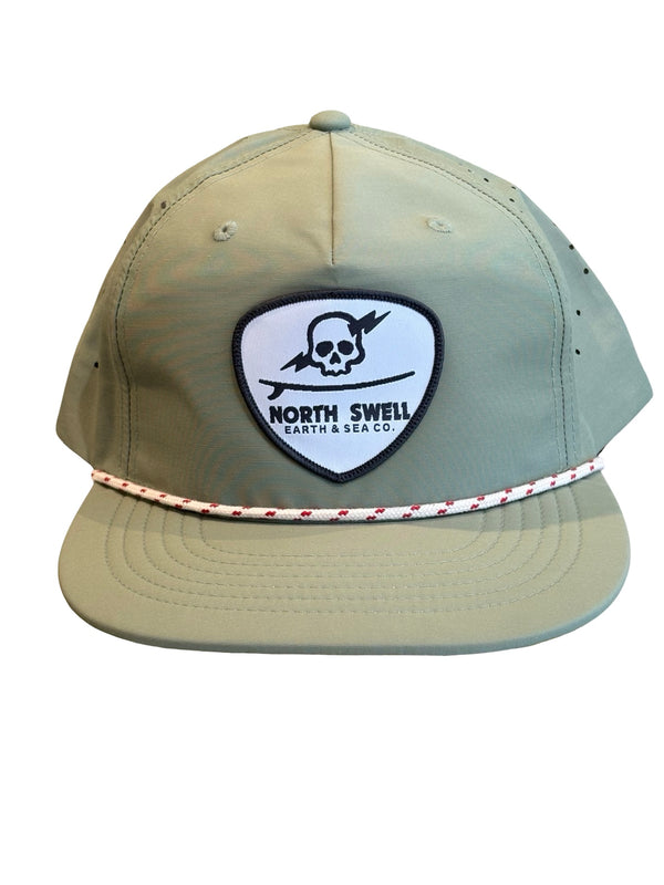Sage Skull Patch Performance Grandpa Hat