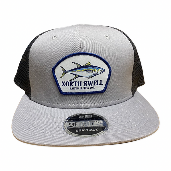 Grey Trucker Hat with Tuna Patch