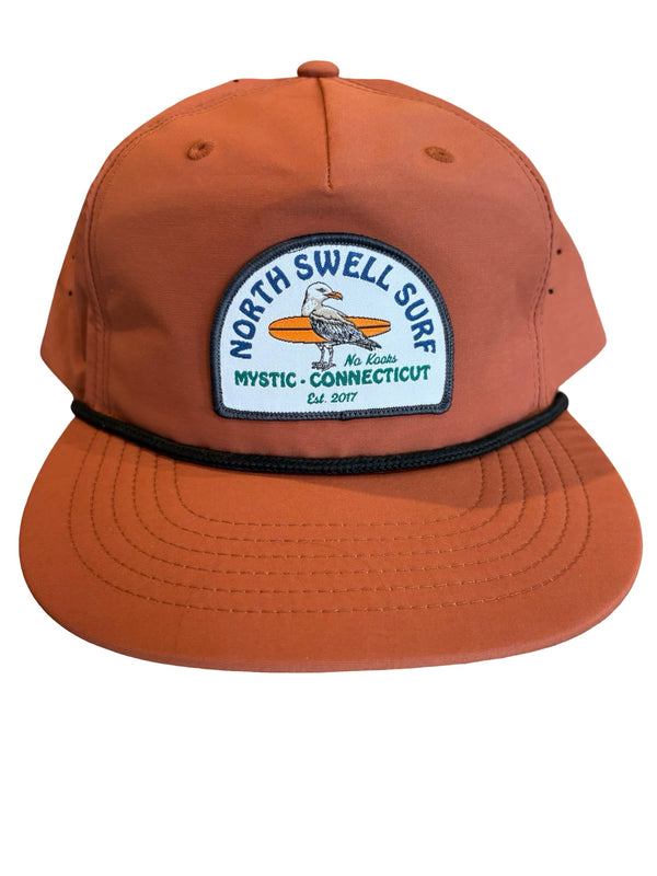 Rust Performance Bird Surfing Patch Hat