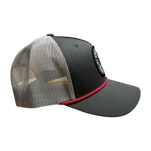 Charcoal Hooks Patch Trucker Hat