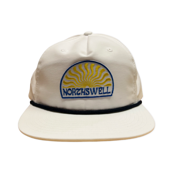 White Grandpa Sun Patch Hat