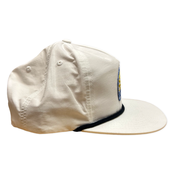 White Grandpa Sun Patch Hat
