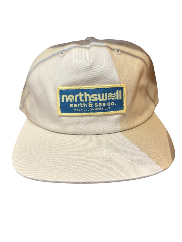 Bone North Swell Logo Flat Brim Hat
