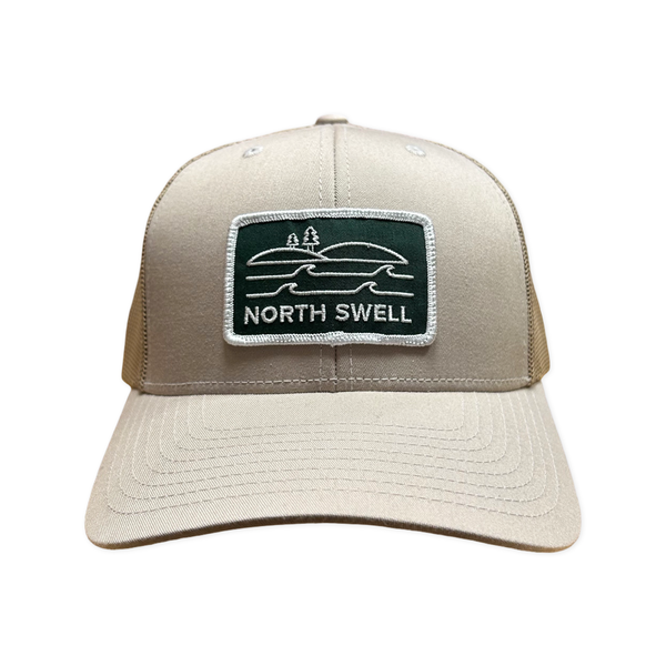 Tan North Swell Patch Trucker Hat