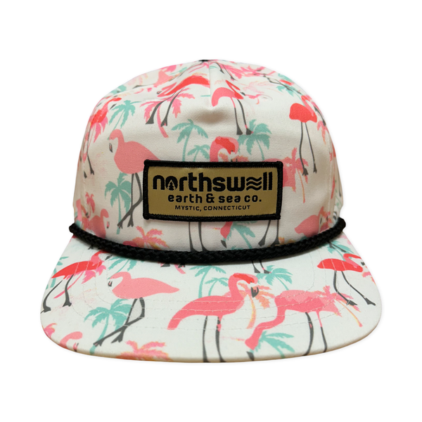 White Flamingo Grandpa NS Patch Hat