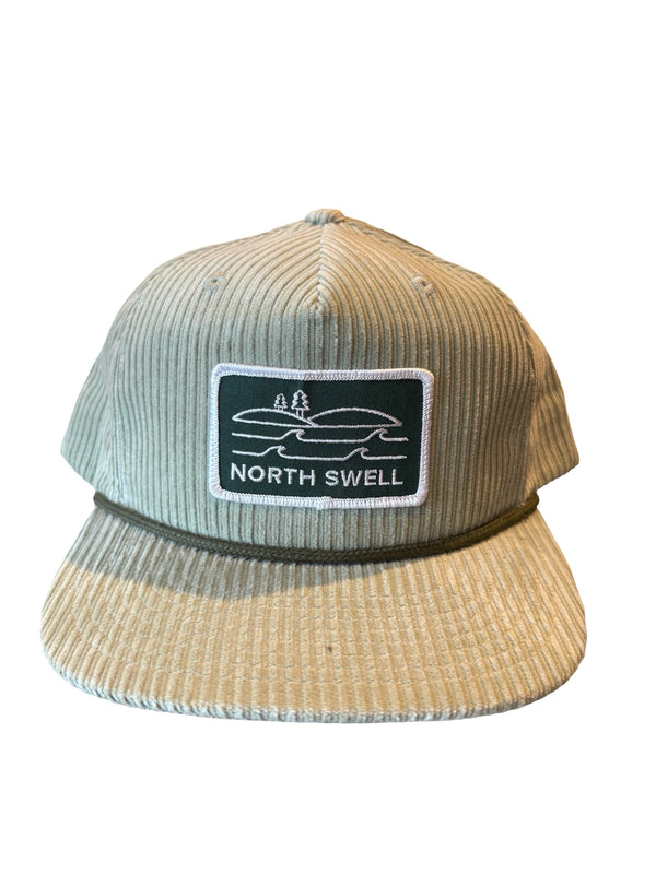 Green Corduroy OG Patch Grandpa Hat
