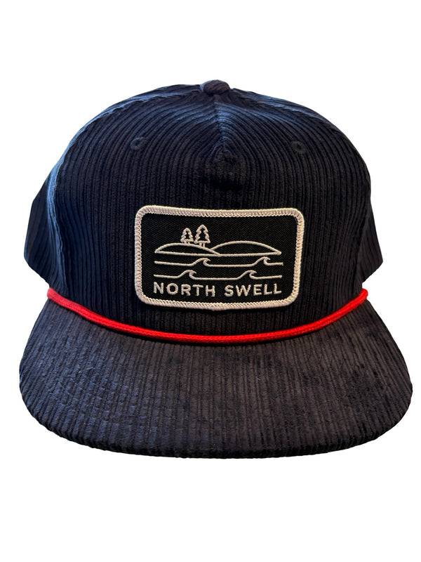 Navy Corduroy OG Patch Grandpa Hat