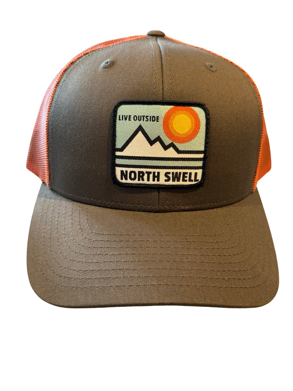 Olive Live Outside Patch Trucker Hat