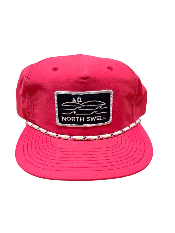 Hot Pink Grandpa Hat with North Swell Patch