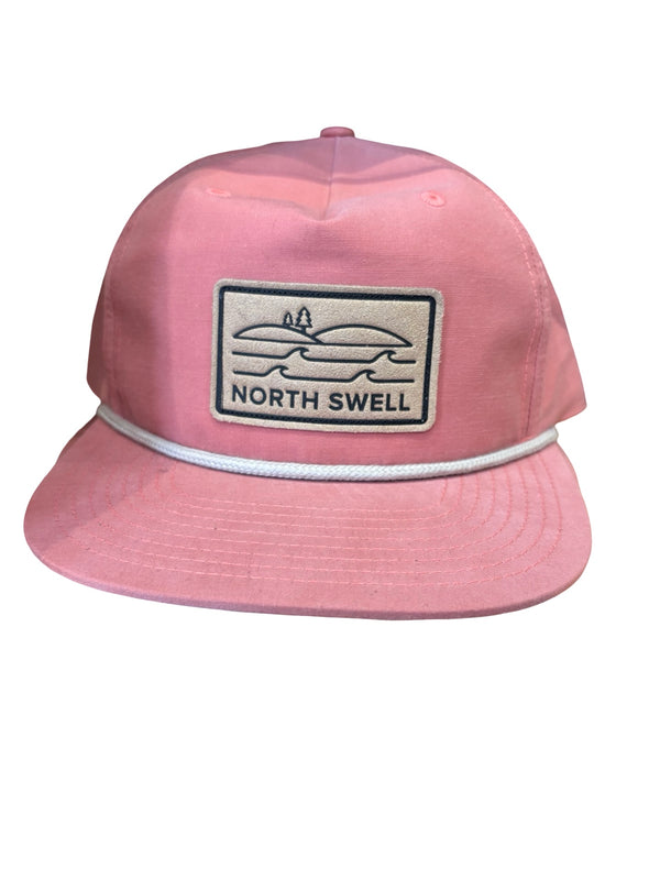 Salmon North Swell Leather Patch Grandpa Hat