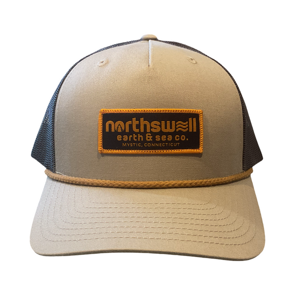 Beige North Swell Logo Patch Trucker Hat