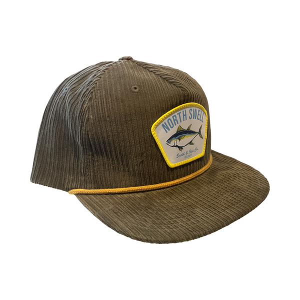 Olive Corduroy Tuna Patch Hat