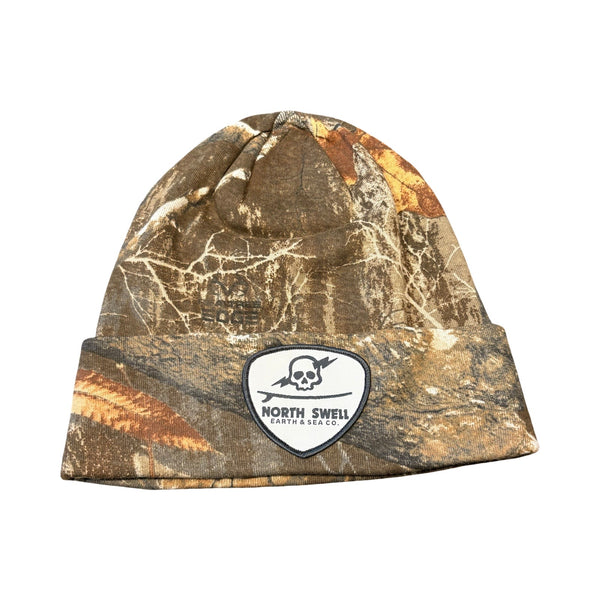Woodland Skull Surf Patch Beanie