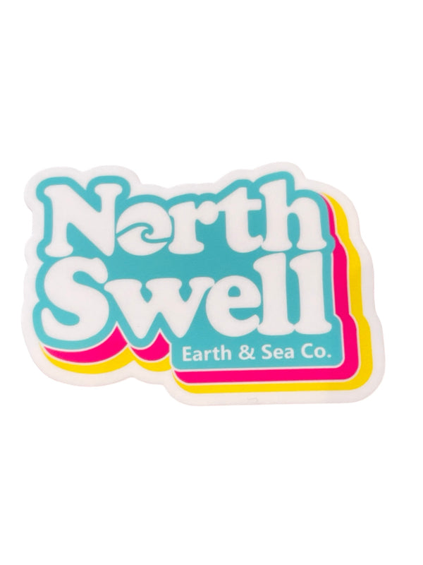 North Swell Die Cut Stickers