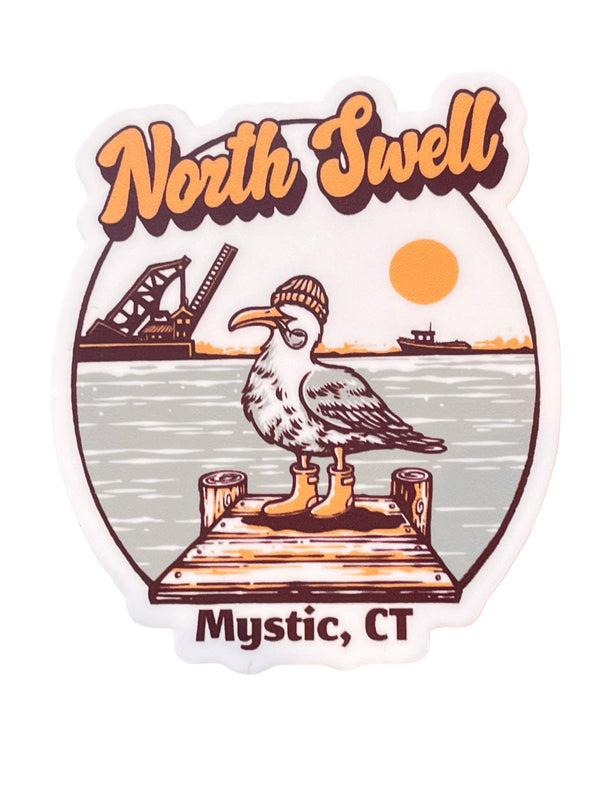 North Swell Die Cut Stickers