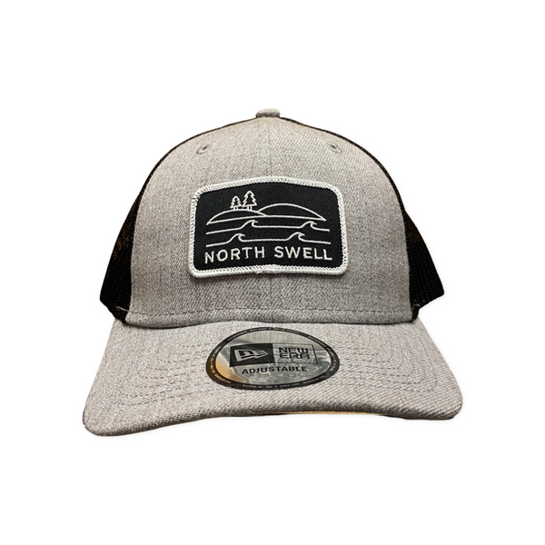 North Swell Grey with Black Logo Patch Hat
