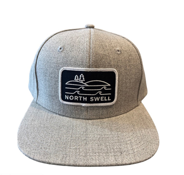 Grey Twill Hat with North Swell Logo Patch